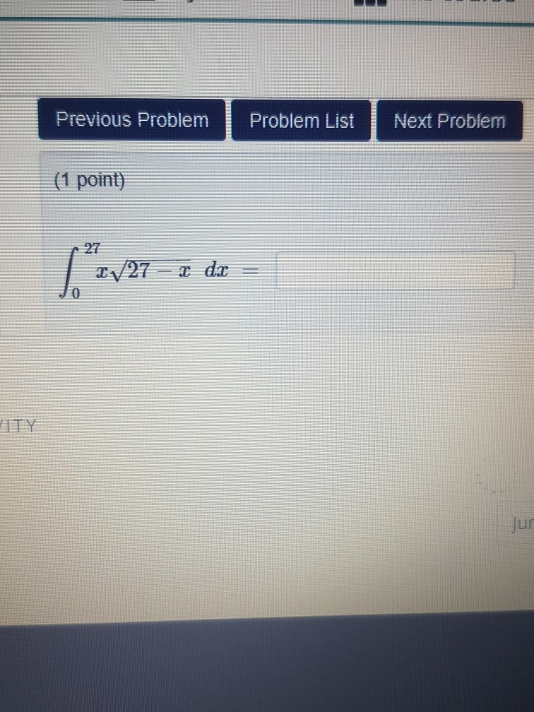 Solved Previous Problem Problem List Next Problem (1 Point) | Chegg.com