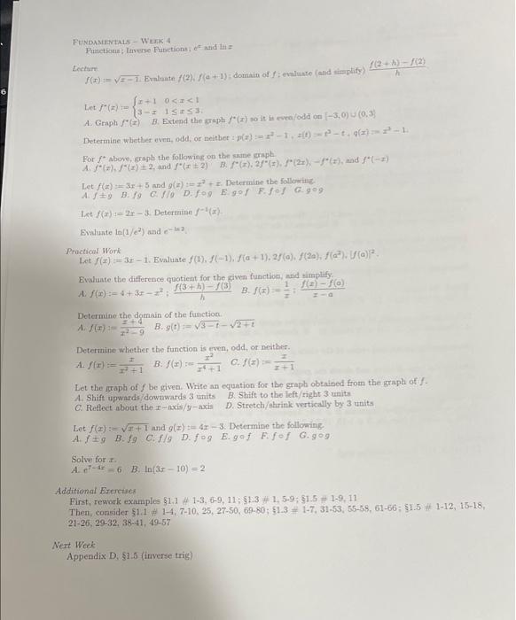 Solved FUNDAMENTALS WEEK 3 Coordinate Geometry and Lines: | Chegg.com