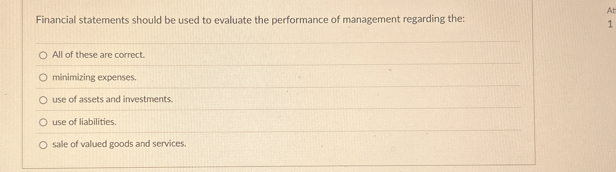 Solved Financial statements should be used to evaluate the | Chegg.com