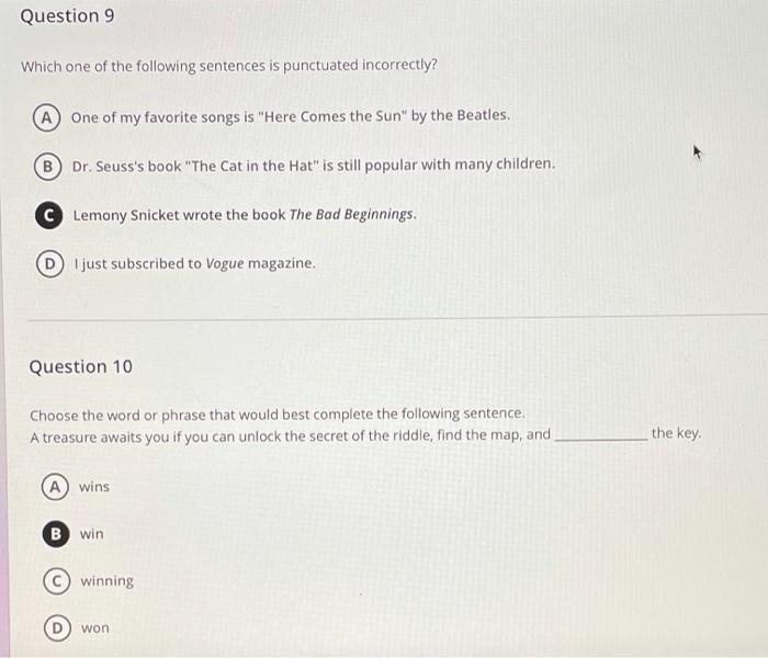 question-9-which-one-of-the-following-sentences-is-chegg