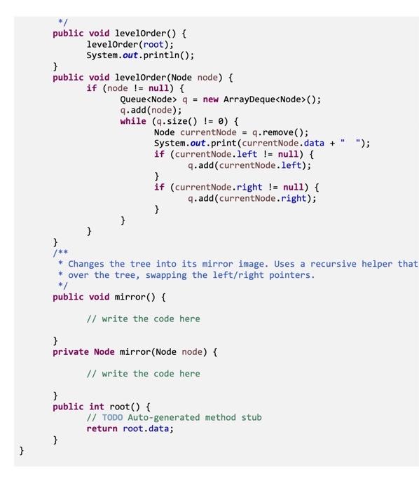 Solved Lab 08. Tree ADT Examples 1. The following program | Chegg.com