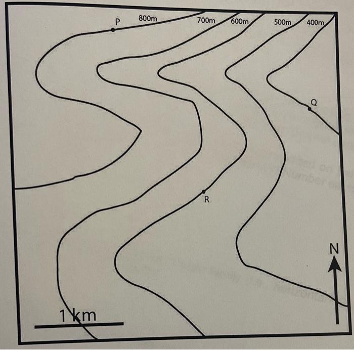 Solved Determining the attitude of a planar surface from map | Chegg.com