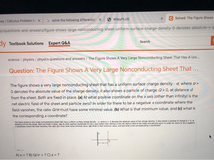 Solved C Solved The Figure Shows X Wileyplus X G Solve T Chegg Com