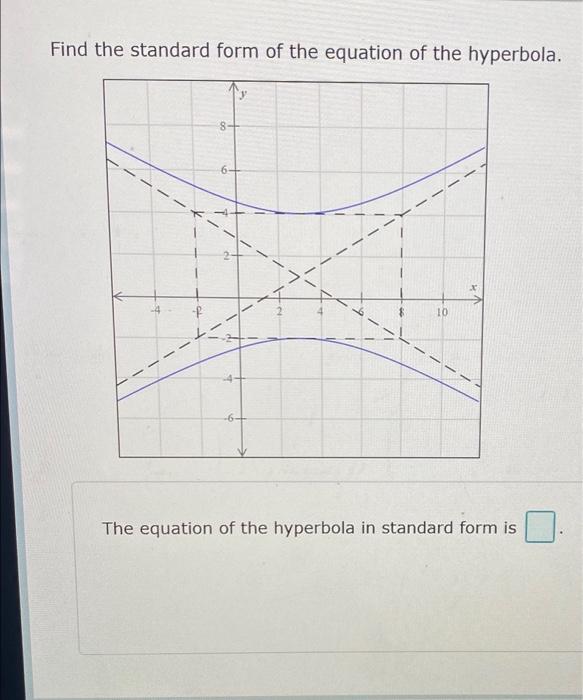 how to change a hyperbola equation to standard form