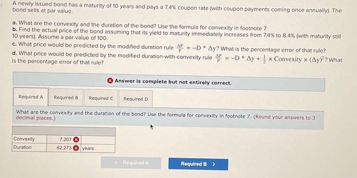 Solved A Newly Issued Bond Has A Maturity Of 10 Years And | Chegg.com