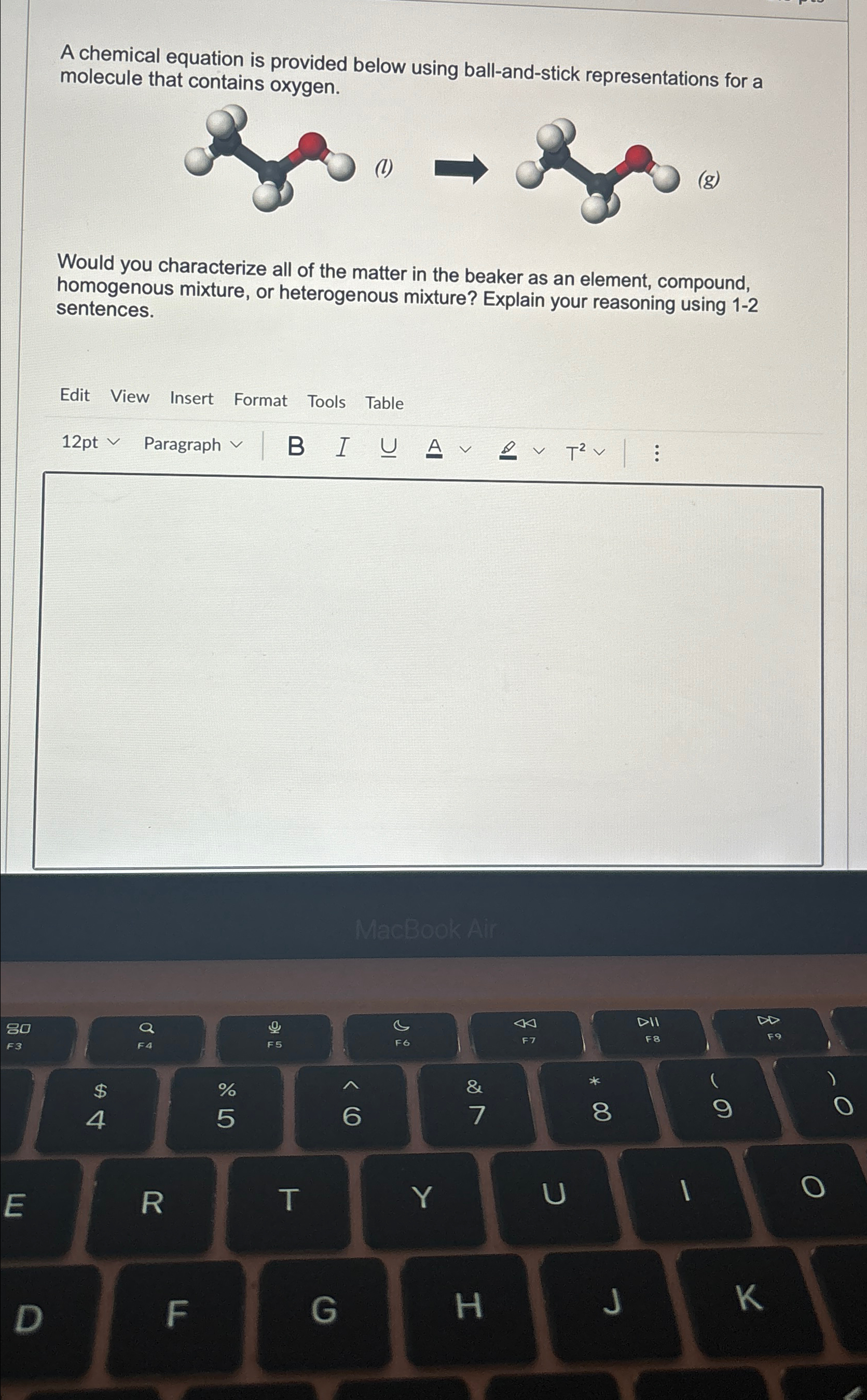 Solved A chemical equation is provided below using | Chegg.com