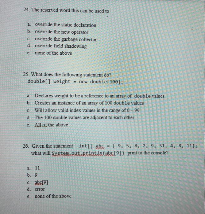 Solved 19. Assume the instantiation Rectangle box = new