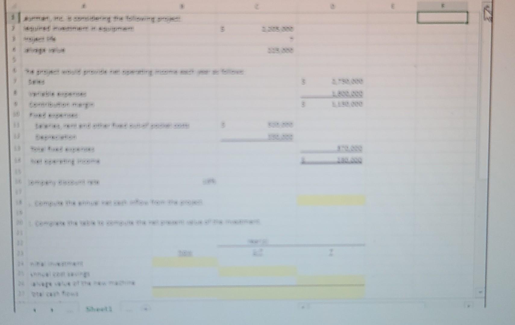 Solved IS .. Compute the annual net cash inflow from the | Chegg.com
