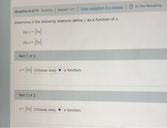 Solved Question 6 of 11 (4 points) | Attempt 1 of 1 | View | Chegg.com