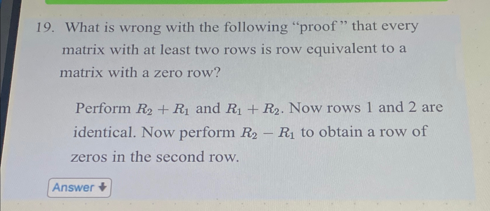 Solved What is wrong with the following 