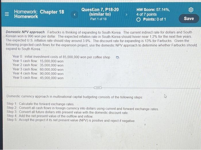 Solved Homework: Chapter 18 Homework Question 7, P18-20 | Chegg.com