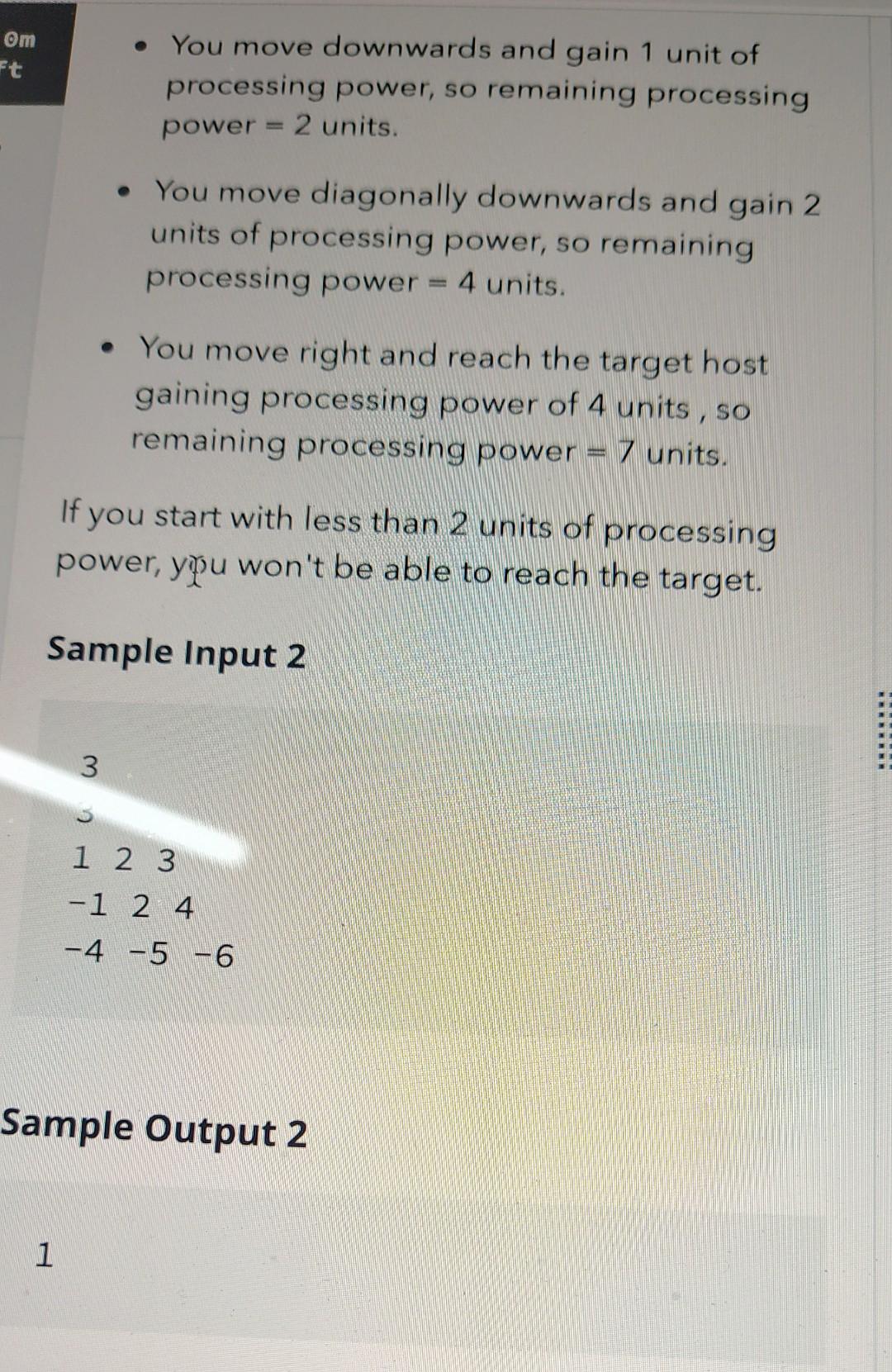 Solved 1. m 3. Minimum Processing Power La 1 10 1 1 1 You | Chegg.com