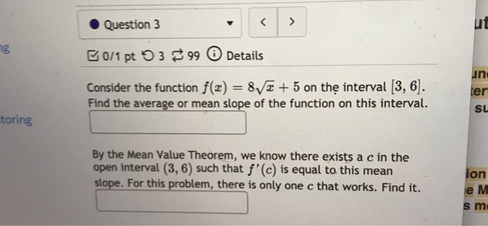 Solved Question 1 B0/1 pt 53 293 Details Consider the | Chegg.com