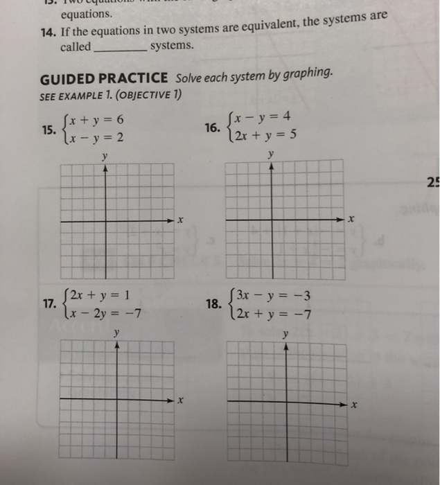 Solved equations. 14. If the equations in two systems are | Chegg.com
