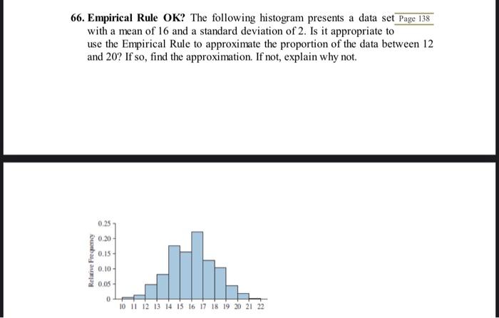 Solved Is it appropriate touse the Empirical Rule to | Chegg.com