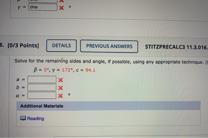 Solved Y dne X 6. [0/3 Points] DETAILS PREVIOUS ANSWERS | Chegg.com