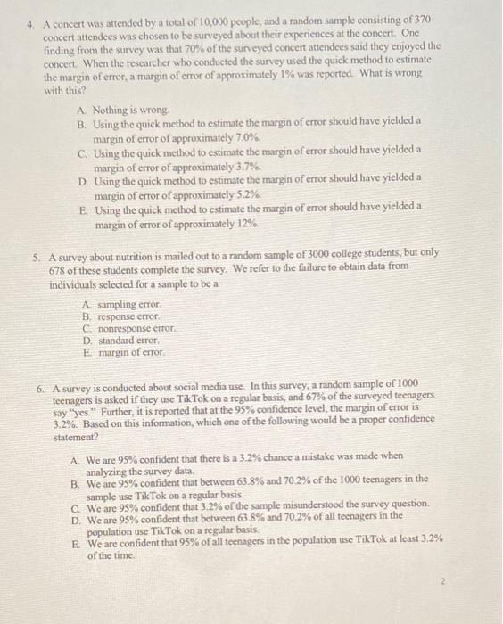 Solved Homework Assignment \#3 (Chapters 3 and 4) STAT 1350, | Chegg.com