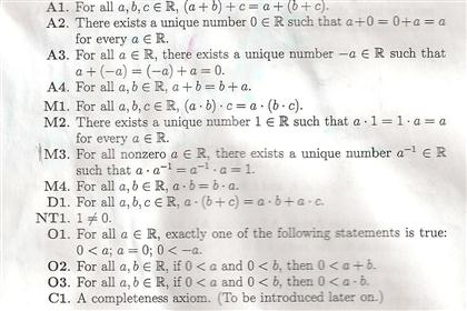 Solved For every a epsilon R, - ( - a) = a. Suggestion: | Chegg.com