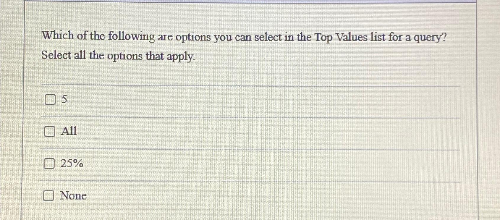 Solved Which of the following are options you can select in | Chegg.com