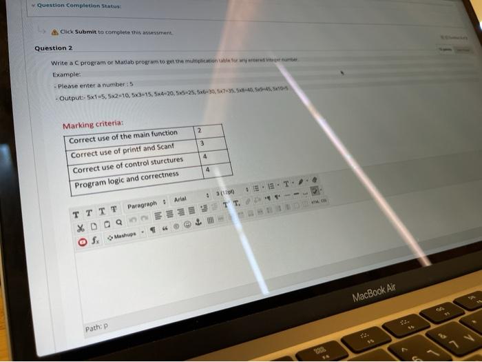 Solved Question Completion Status Click Submit to complete | Chegg.com