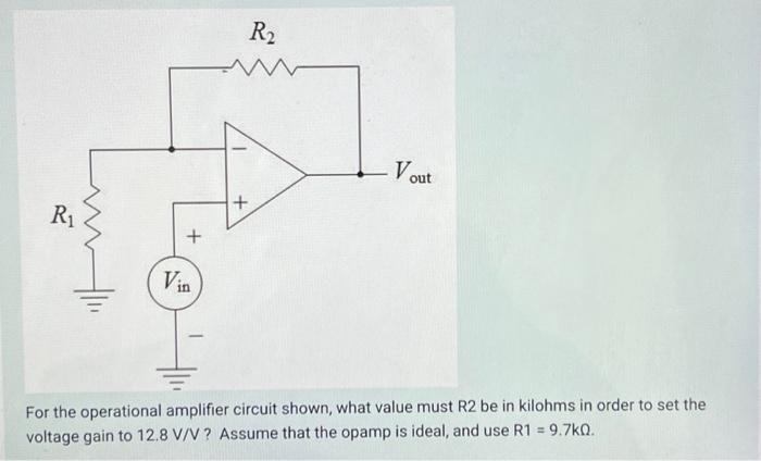 Solved For The Operational Amplifier Circuit Shown What 8909