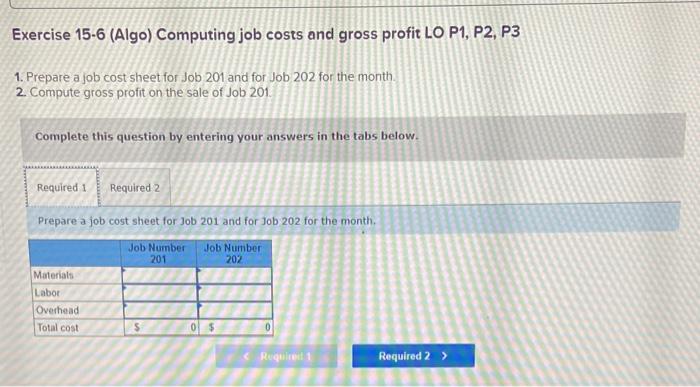 solved-1-prepare-a-job-cost-sheet-for-job-201-and-job-202-chegg