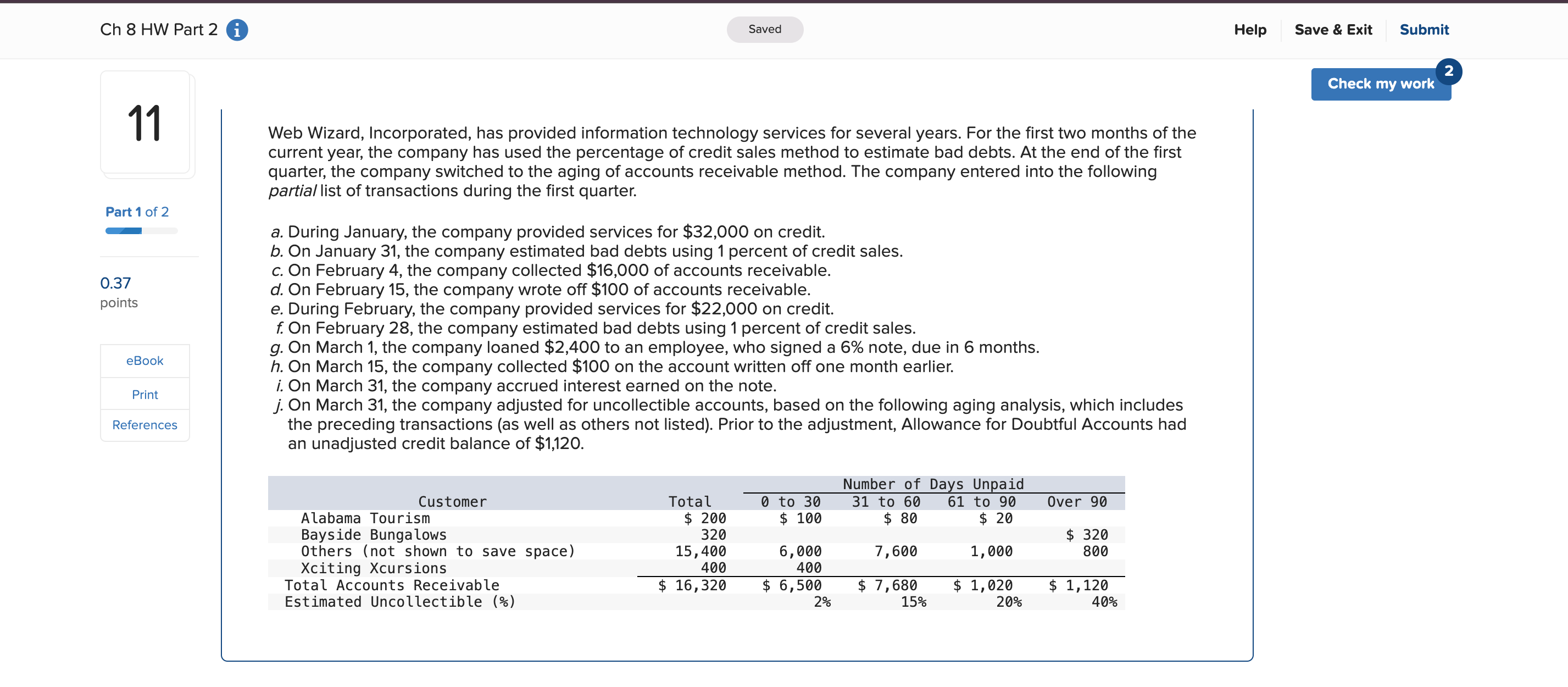 Solved  Wizard, Incorporated, has provided information