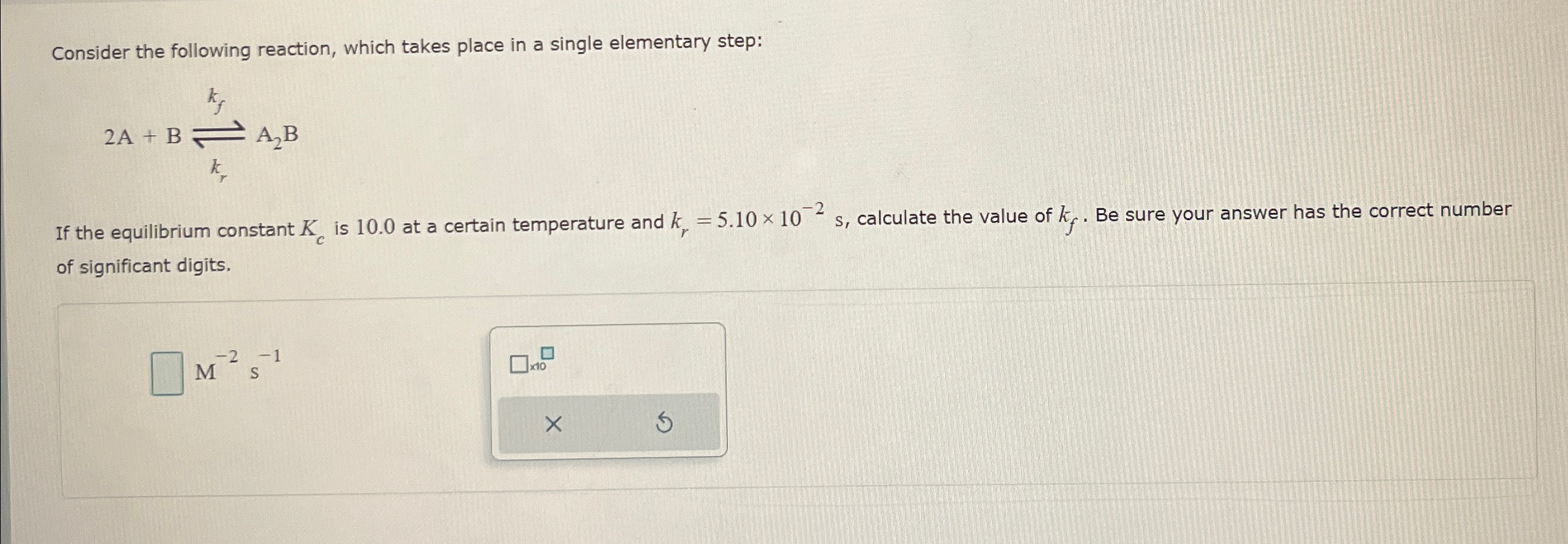 Solved Consider the following reaction, which takes place in | Chegg.com