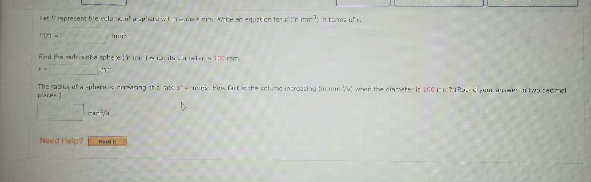 solved-let-v-represent-the-volume-of-a-sphere-with-radius-r-chegg