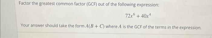 the greatest common factor gcf of 48 and 72 is