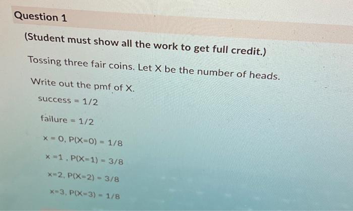 Solved (Student must show all the work to get full credit.) | Chegg.com
