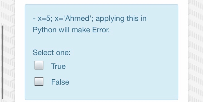Solved - A class in python can have more than one super | Chegg.com