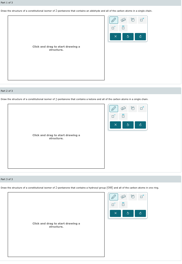 Solved Part 1: Draw the structure of a constitutional isomer | Chegg.com