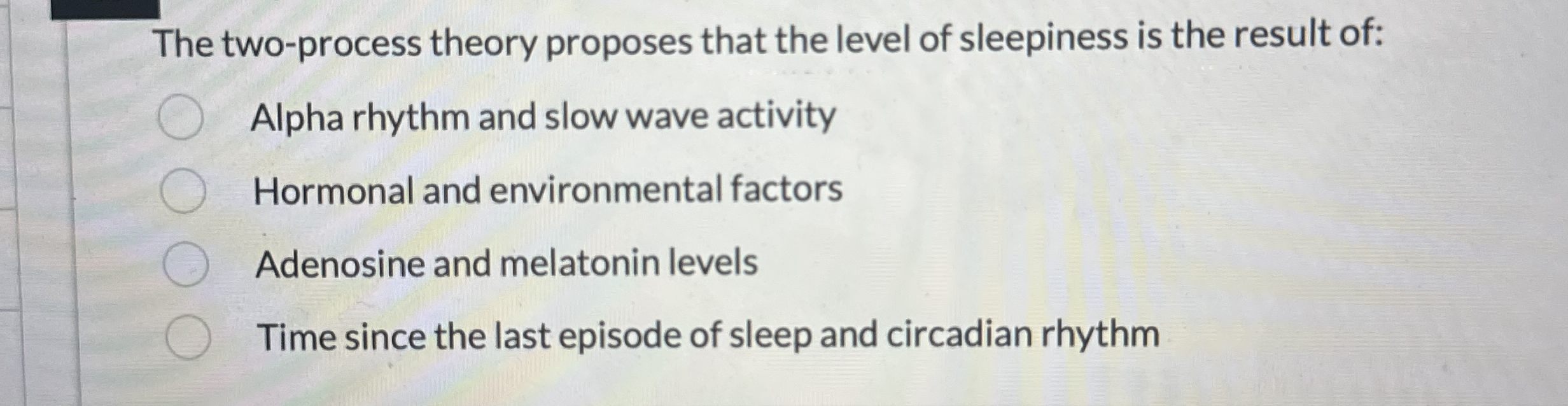 Solved the two process theory proposes that the level of chegg