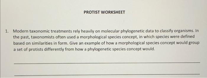 Taxonomic Treatment