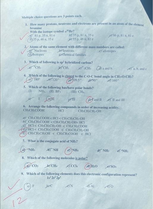 Solved 1. How many protons, neutrons and electrons are | Chegg.com