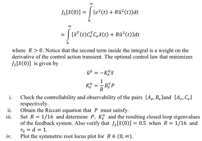 A first order unstable system is described by *(t) = | Chegg.com