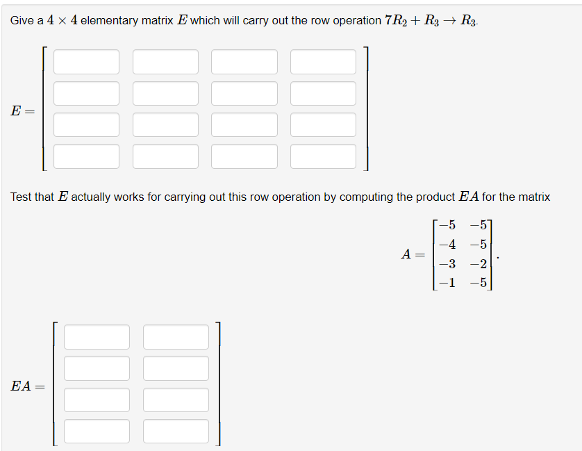 Solved Please refer to the image . Give a 4 4 elementary