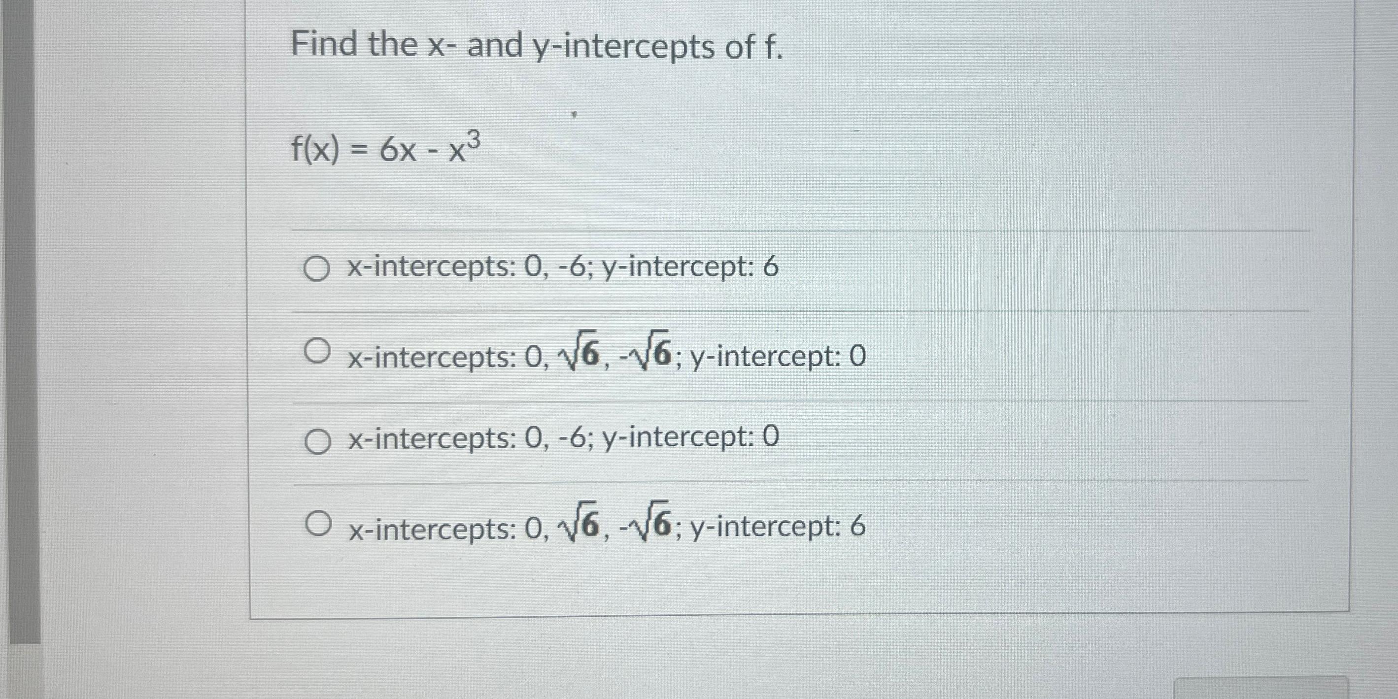 find-the-x-and-y-intercepts-of-chegg