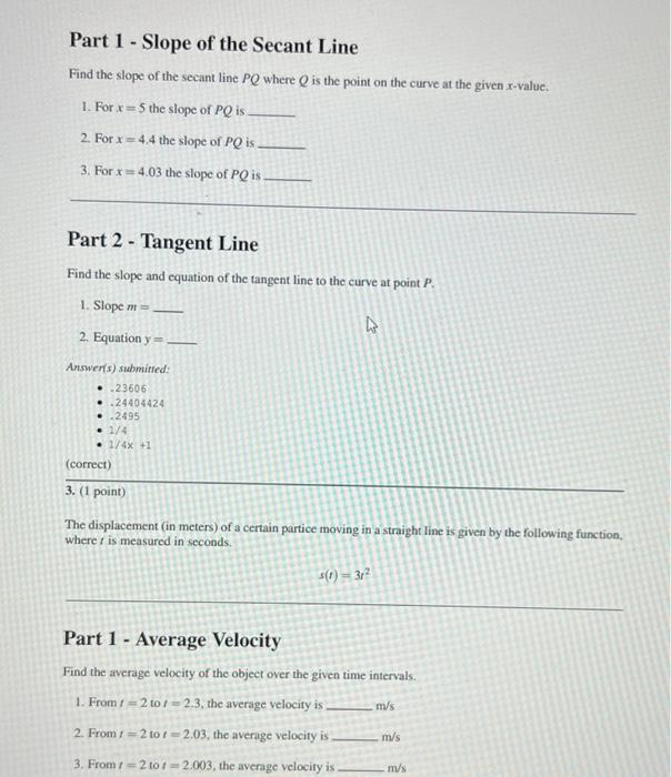 solved-part-1-slope-of-the-secant-line-find-the-slope-of-chegg