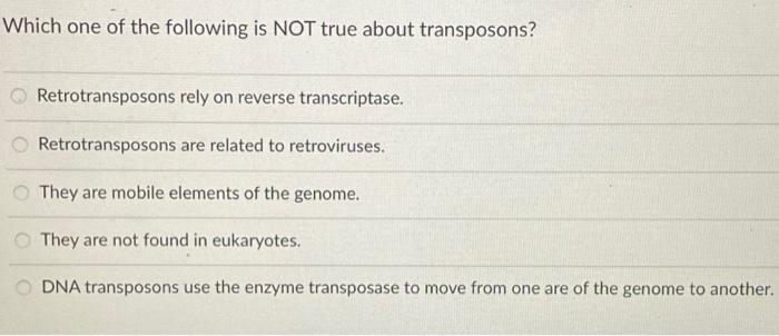 Solved Which One Of The Following Is Not True About | Chegg.com