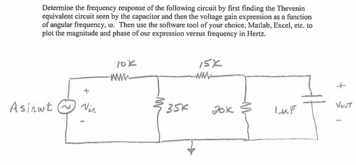 Solved Determine the frequency response of the following | Chegg.com