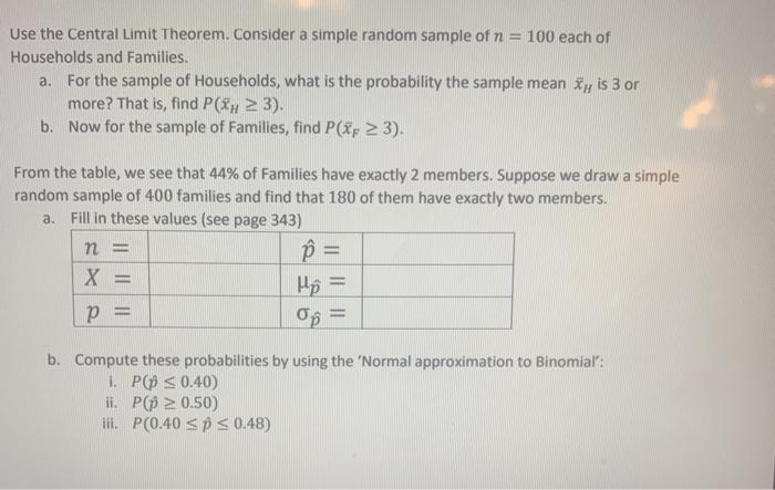 Solved Use The Central Limit Theorem. Consider A Simple | Chegg.com