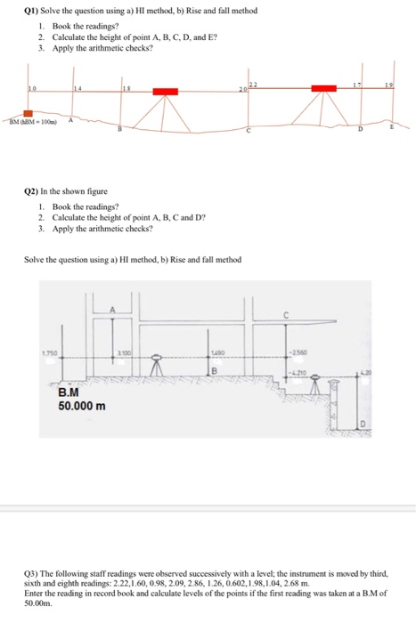 Solved Q1 Solve The Question Using A Hi Method B Rise Chegg Com