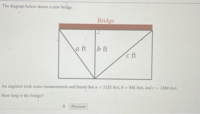 Solved The diagram below shows a new bridge. An engineer | Chegg.com