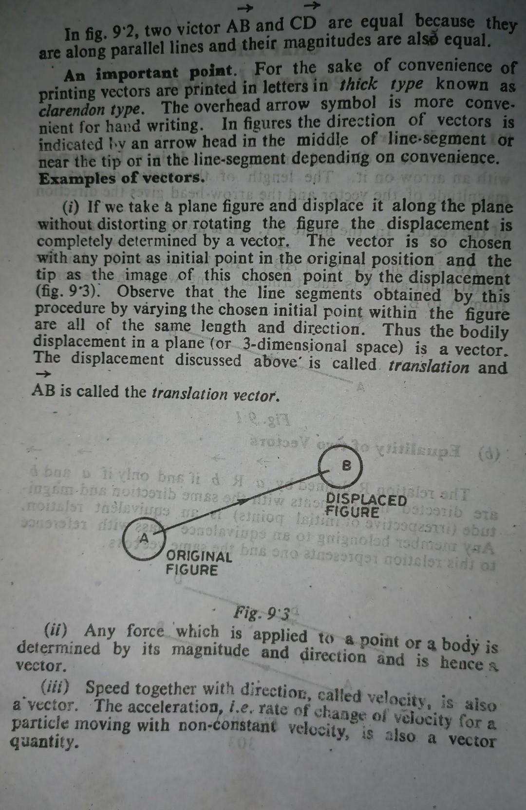 Solved 9'1. (a) Vectors A vector is a directed line-segment. | Chegg.com