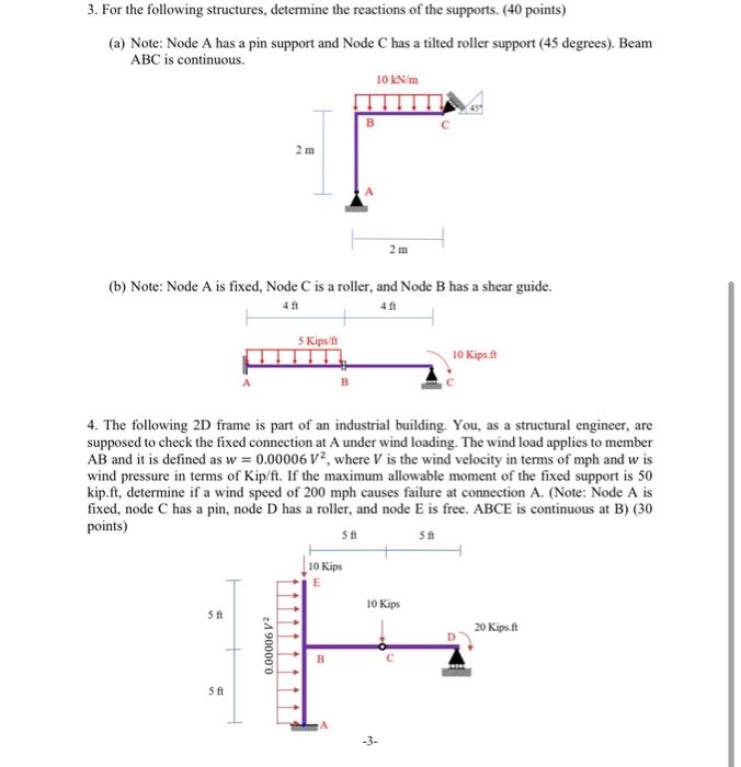 Solved 3. For The Following Structures, Determine The | Chegg.com