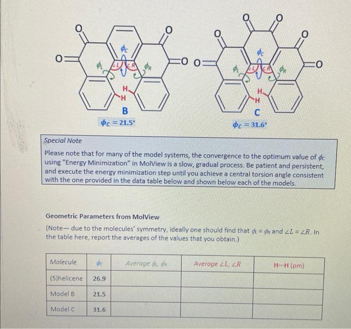 Solved 1. Three Fused Rings (the molecule labels are the | Chegg.com