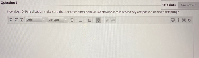 Solved Question 6 10 points Save Answer How does DNA | Chegg.com