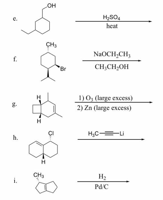 Solved H2SO4 heat egoch CH3 NaOCH CH2 CH3CH2OH NaOCH.CH Br | Chegg.com